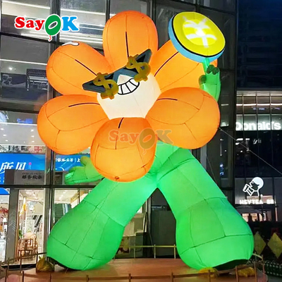 Thiết kế 3D miễn phí thương mại khổng lồ bơm hoa phong phú bơm hoa nồi với đèn LED