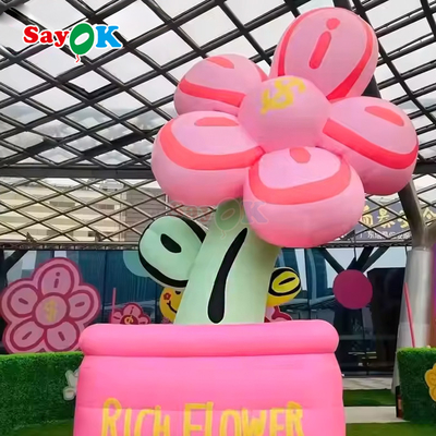 Đèn khổng lồ tùy chỉnh hoa phong phú bơm cho trang trí quảng cáo