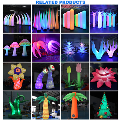 Thiết kế 3D miễn phí thương mại khổng lồ bơm hoa phong phú bơm hoa nồi với đèn LED