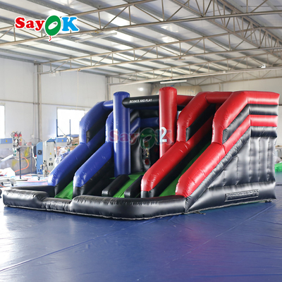 Commercial Inflatable Combo Slide Double Inflatable Bounce House Giant Inflatable Slide cho ngoài trời
