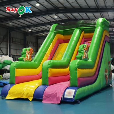 Bể bơi slide PVC Combo slide và hồ bơi khổng lồ slide thổi cho bán