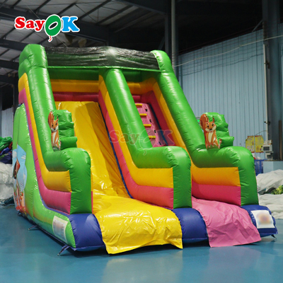 Bể bơi slide PVC Combo slide và hồ bơi khổng lồ slide thổi cho bán