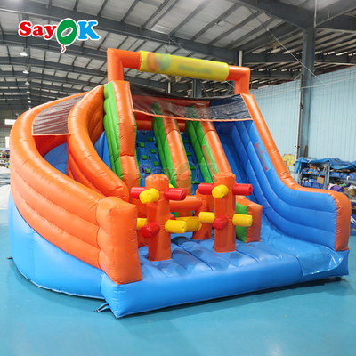 Giant Inflatable Slide PVC Inflatable Dry Double Slide Commercial Inflatable Slide Bounce House để thuê