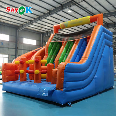 Giant Inflatable Slide PVC Inflatable Dry Double Slide Commercial Inflatable Slide Bounce House để thuê