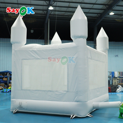 White Inflatable Bounce Inflatable House Bouncy Castle Bouncing Castle Inflatable For Outdoor Party Hôn nhân