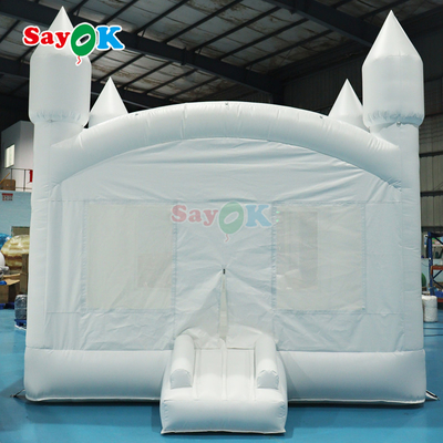 White Inflatable Bounce Inflatable House Bouncy Castle Bouncing Castle Inflatable For Outdoor Party Hôn nhân