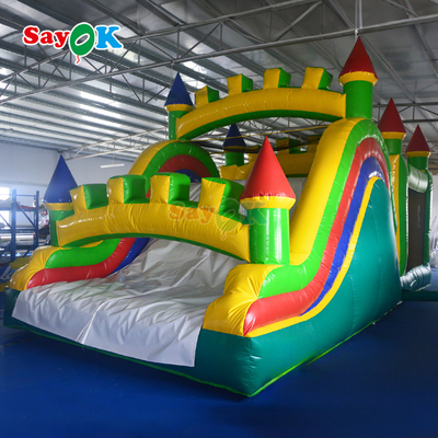 Nhà nhảy lớn thương mại nổi ngoài trời pháo đài nổi nổi sân chơi nhảy và trượt