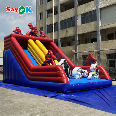 Thương mại đầy màu sắc nổi bật Bounce House & Slide Combo cho trẻ em và người lớn ngoài trời PVC Bouncy Castle