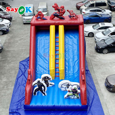 Thương mại đầy màu sắc nổi bật Bounce House & Slide Combo cho trẻ em và người lớn ngoài trời PVC Bouncy Castle