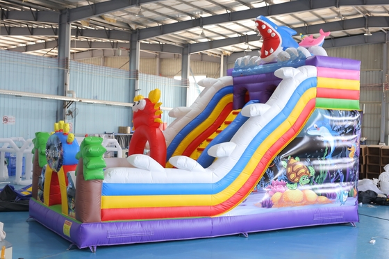 Custom in ấn bơm khô slide với Bouncy Castle thiết kế cho các sự kiện trẻ em