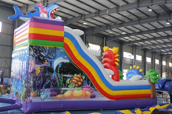 Custom in ấn bơm khô slide với Bouncy Castle thiết kế cho các sự kiện trẻ em