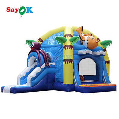 Bright Cartoon Bức tranh nổi lâu đài Bounce House cho trong nhà & ngoài trời trẻ em bữa tiệc và sử dụng chăm sóc ban ngày