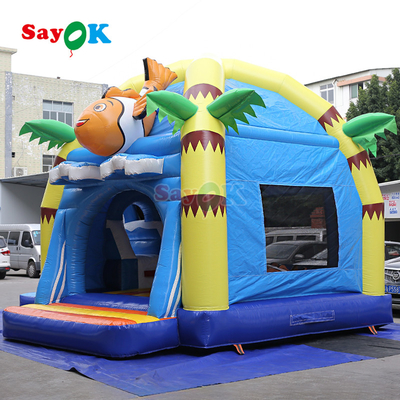 Bright Cartoon Bức tranh nổi lâu đài Bounce House cho trong nhà & ngoài trời trẻ em bữa tiệc và sử dụng chăm sóc ban ngày