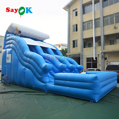 Đồ trượt nước bơm khổng lồ Bơm nước bơm cho người lớn Bể bơi bơm với trượt