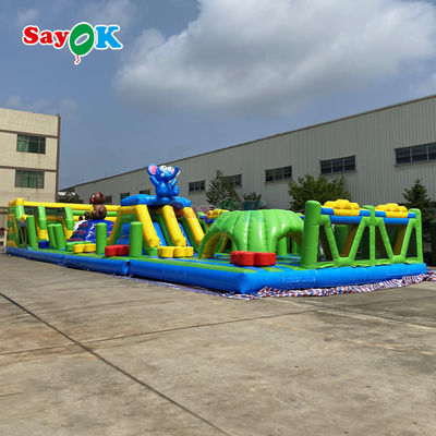 Commercial Inflatable Obstacle Course Giant Inflatable Playground ngoài trời cho trẻ em Công viên giải trí nổi