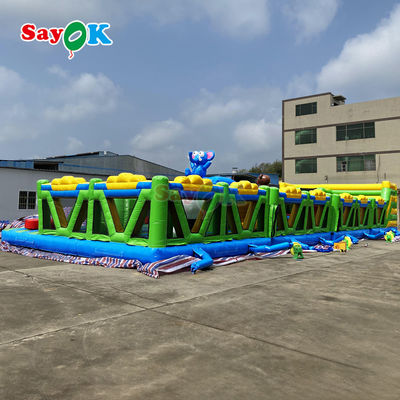 Commercial Inflatable Obstacle Course Giant Inflatable Playground ngoài trời cho trẻ em Công viên giải trí nổi