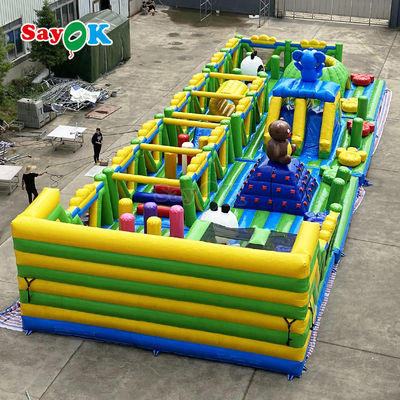Commercial Inflatable Obstacle Course Giant Inflatable Playground ngoài trời cho trẻ em Công viên giải trí nổi