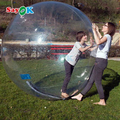 Bóng lăn nước phao bơm hơi Aqua Zorbing, hình trụ PVC trong suốt, bóng bong bóng nước cho người chơi trò chơi dưới nước