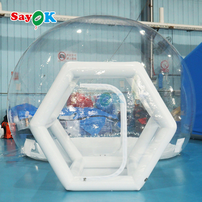 Nhà bong bóng bơm hơi trong suốt tùy chỉnh Nhà bong bóng mái vòm cho tiệc ngoài trời