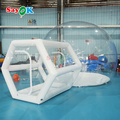 Nhà bong bóng bơm hơi trong suốt tùy chỉnh Nhà bong bóng mái vòm cho tiệc ngoài trời