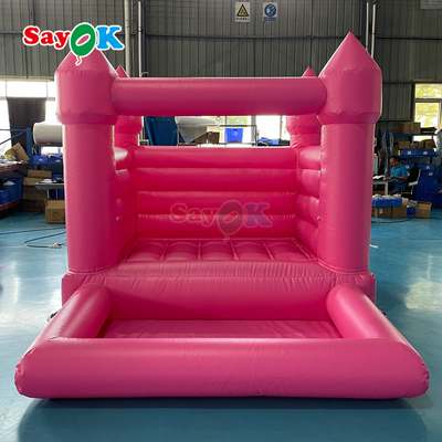 Sayok Tùy chỉnh PVC Bouncer Nhỏ Bơm hơi Đám cưới Màu hồng Nhà phao bơm hơi cho Tiệc ngoài trời