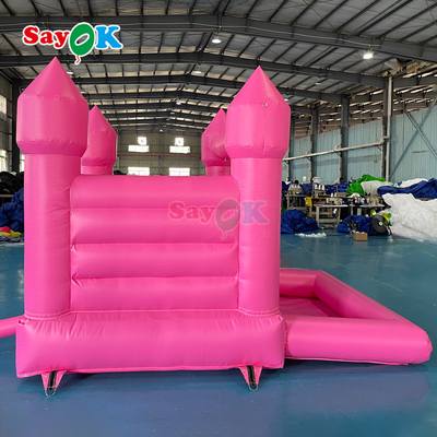 Sayok Tùy chỉnh PVC Bouncer Nhỏ Bơm hơi Đám cưới Màu hồng Nhà phao bơm hơi cho Tiệc ngoài trời
