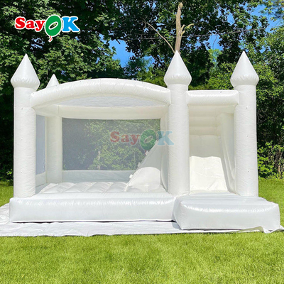 Sayok thương mại PVC thổi thổi bouncer slide Combo trắng thổi thổi đám cưới Bounce House