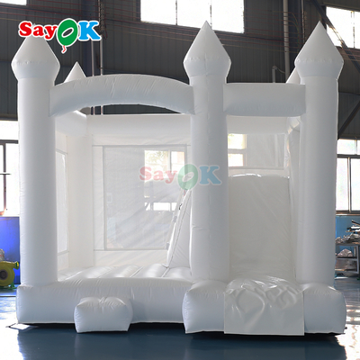 Sayok thương mại PVC thổi thổi bouncer slide Combo trắng thổi thổi đám cưới Bounce House