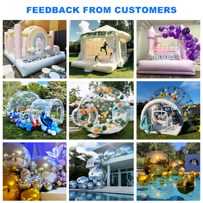 Sayok thương mại PVC thổi thổi bouncer slide Combo trắng thổi thổi đám cưới Bounce House