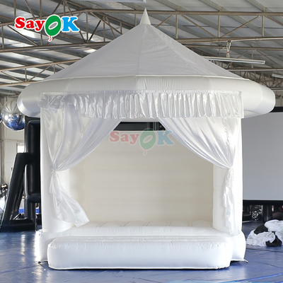 Lâu đài bơm hơi Sayok Wedding Bouncy Castle ngoài trời màu trắng