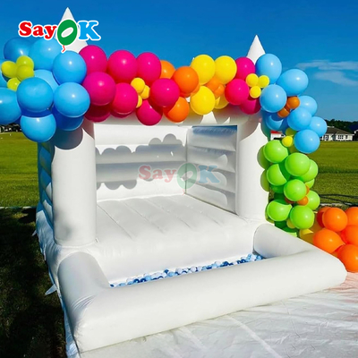 Nhà Bật Bouncy Castle bơm hơi tiệc ngoài trời, Nhà Bật Lâu Đài Cưới với Hố Bóng