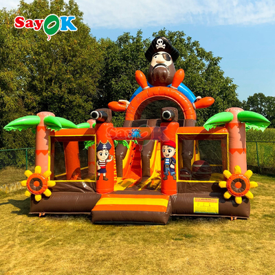 Tàu cướp biển Sayok Commercial Bounce House Combo Bouncer có slide