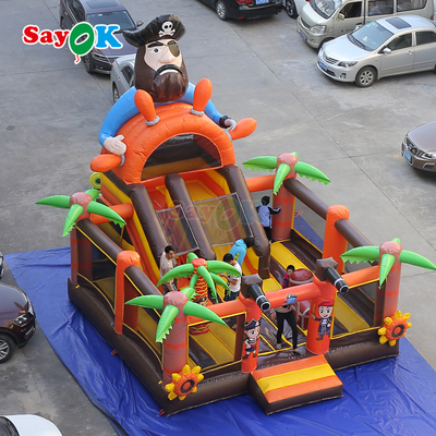 Tàu cướp biển Sayok Commercial Bounce House Combo Bouncer có slide