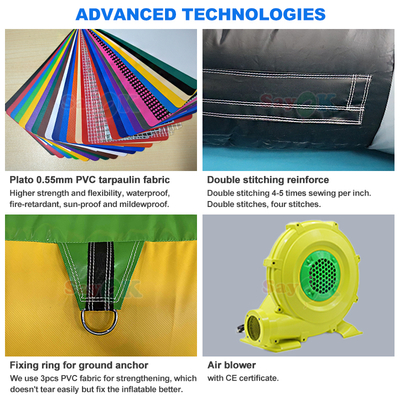 Nhà hơi bơm hơi PVC cấp thương mại Sayok cho trẻ em