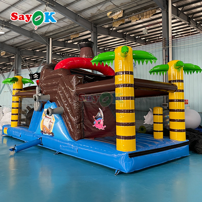 Sayok Tùy chỉnh Thương mại Bouncy Lâu đài Bơm hơi Tàu Cướp biển Bouncer Bơm hơi Trượt cho Trẻ em