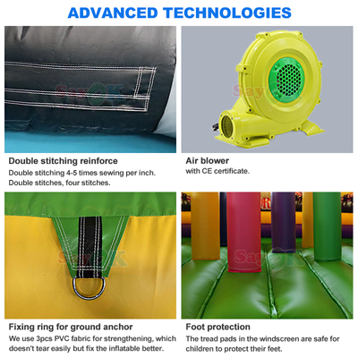 Sayok Tùy chỉnh Thương mại Bouncy Lâu đài Bơm hơi Tàu Cướp biển Bouncer Bơm hơi Trượt cho Trẻ em