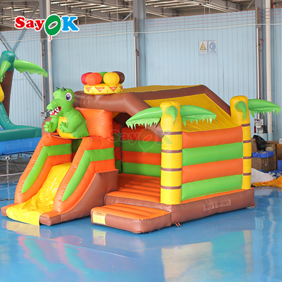 Sayok Nhà Bạt Bơm Hơi Nhỏ Kết Hợp Khủng Long Nhà Bạt Bơm Hơi Trượt cho Trẻ Em