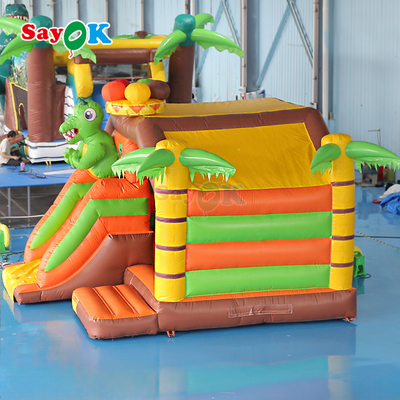 Sayok Nhà Bạt Bơm Hơi Nhỏ Kết Hợp Khủng Long Nhà Bạt Bơm Hơi Trượt cho Trẻ Em