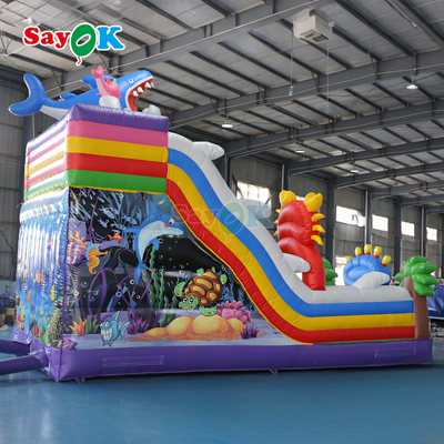 Sayok Seaworld Bouncing Castle Inflatable Outdoor Inflatable Bounce House Combo dành cho trẻ em