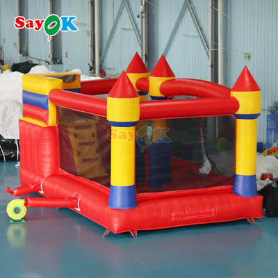 Nhà Bật Bungee Thương Mại Bạt Lâu Đài Phao Bơm Hơi Kết Hợp Cầu Trượt