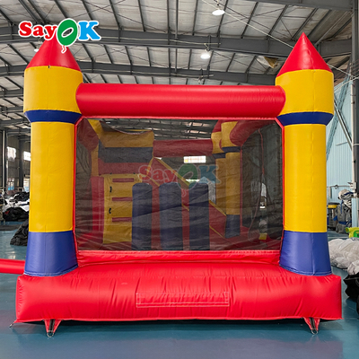 Nhà Bật Bungee Thương Mại Bạt Lâu Đài Phao Bơm Hơi Kết Hợp Cầu Trượt