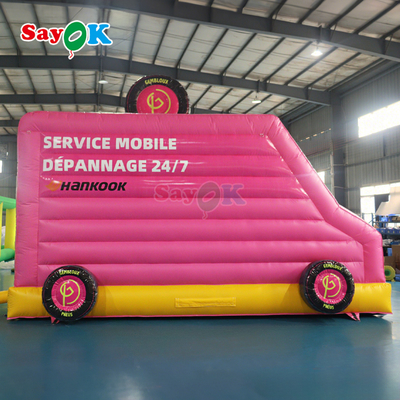 Sayok Pink Car Bounce House Inflatable Bouncer Thương mại cho trẻ em