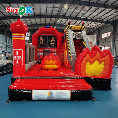 Sayok tùy chỉnh Trạm cứu hỏa Lâu đài bơm bơm xe cứu hỏa với trượt