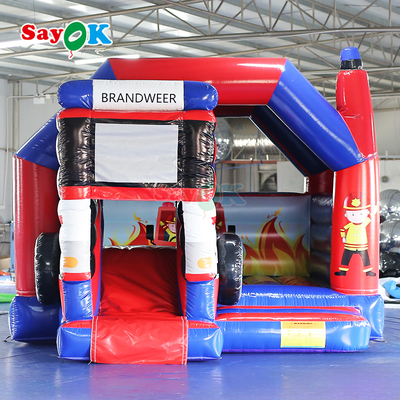 Brandweer Chủ đề Slide nổi Bounce House Combo Cỗ xe cứu hỏa Tháp nổi cho trẻ em