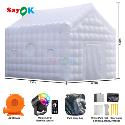 Câu lạc bộ đêm 18ft bơm bơm Disco Tent Câu lạc bộ đêm di động cho bữa tiệc ngoài trời