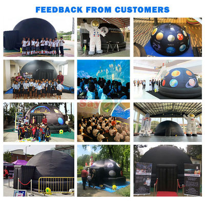 100% Blackout Inflatable Planetarium Dome with AC 110-240V Power and Greater than 12ft Dimensions