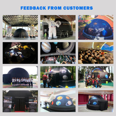 Sayok 100% Blackout Flame Retardant Easy Setup Inflatable Planetarium Dome for Schools and Museums