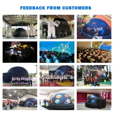 Sayok 100% Blackout Inflatable Planetarium Dome with Professional Projection Fabric and Customizable Size for Schools and Events