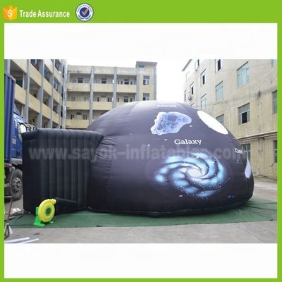Sayok Customizable Size 4m-10m Diameter Inflatable Planetarium Dome with Free 3D Design and 100% Blackout Professional Grey Projection Fabric