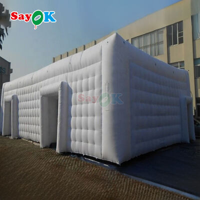 Sayok Guangzhou Customized Giant White Cube Inflatable Tent for Outdoor Event Wedding 200 People